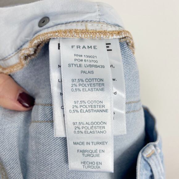 Frame Denim Le Vintage Bermuda Shorts High-Waisted Casual Size 6/28 - Picture 6 of 6